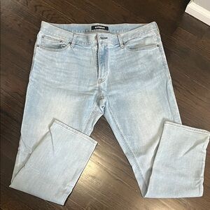 Express Men's Slim Jeans in Light Blue